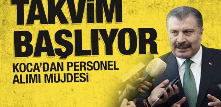 Sıhhat Bakanı açıkladı: 35 bin sağlıkçı alımı için takvim başladı