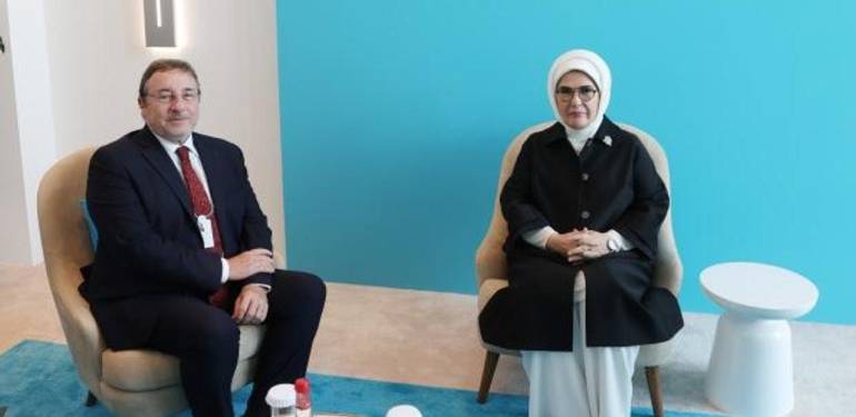 Emine Erdoğan, BM Kalkınma Programı Lideri Steiner’ı kabul etti