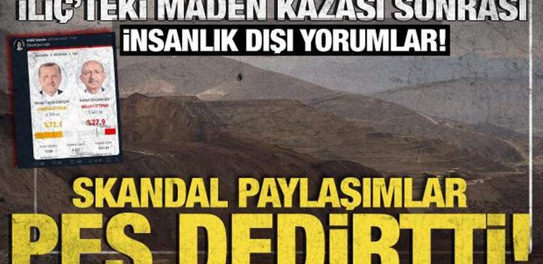 Erzincan’daki maden kazası sonrası insanlık dışı yorumlar!