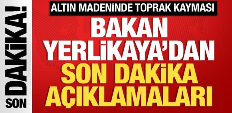 Madende heyelan kazası! Bakan Yerlikaya’dan son dakika açıklamaları