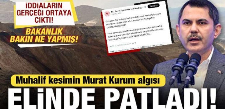 Muhaliflerin Murat Kurum algısı suya düştü! Gerçek ortaya çıktı! Bakanlık bakın ne yapmış