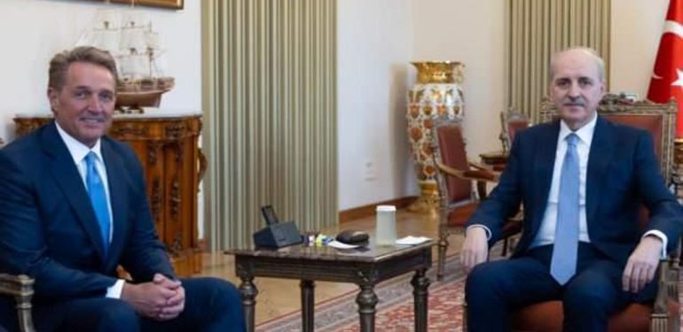 TBMM Lideri Kurtulmuş, ABD Büyükelçisi’ni kabul etti